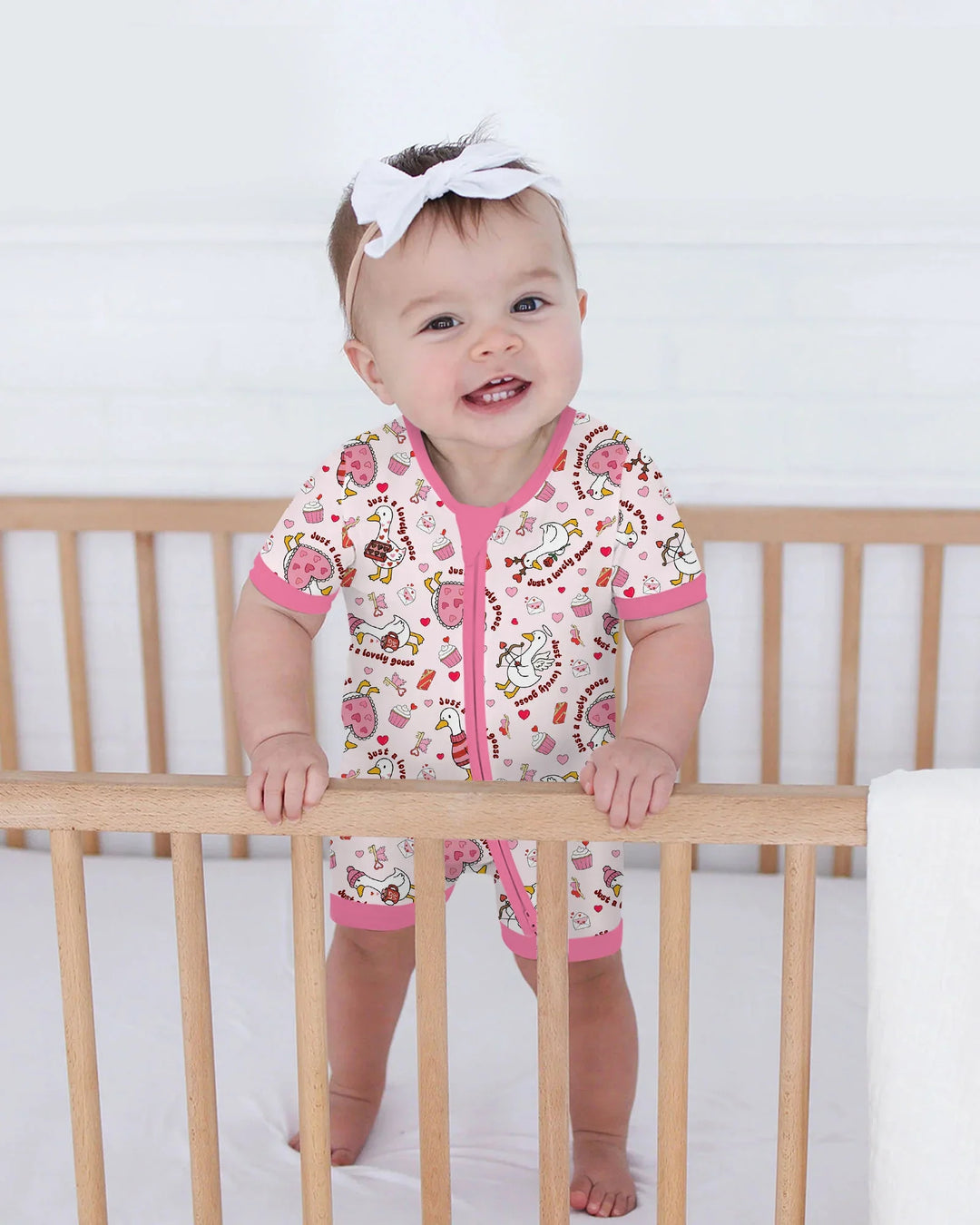 Valentine Silly Goose Bamboo Shorty Zippy