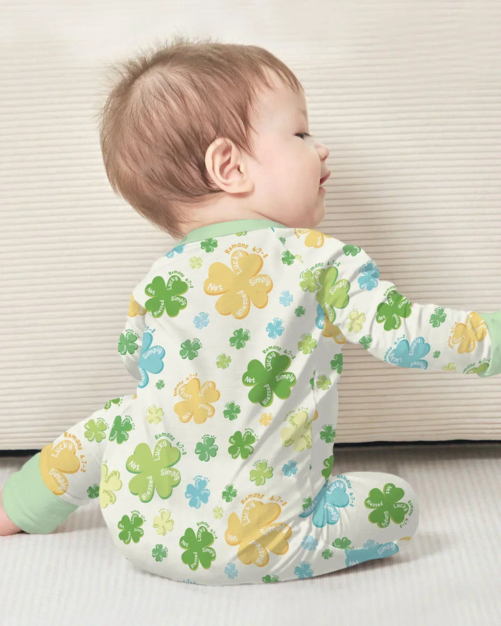 Shamrocks Print St. Patrick's Day Bamboo Convertible Zippy