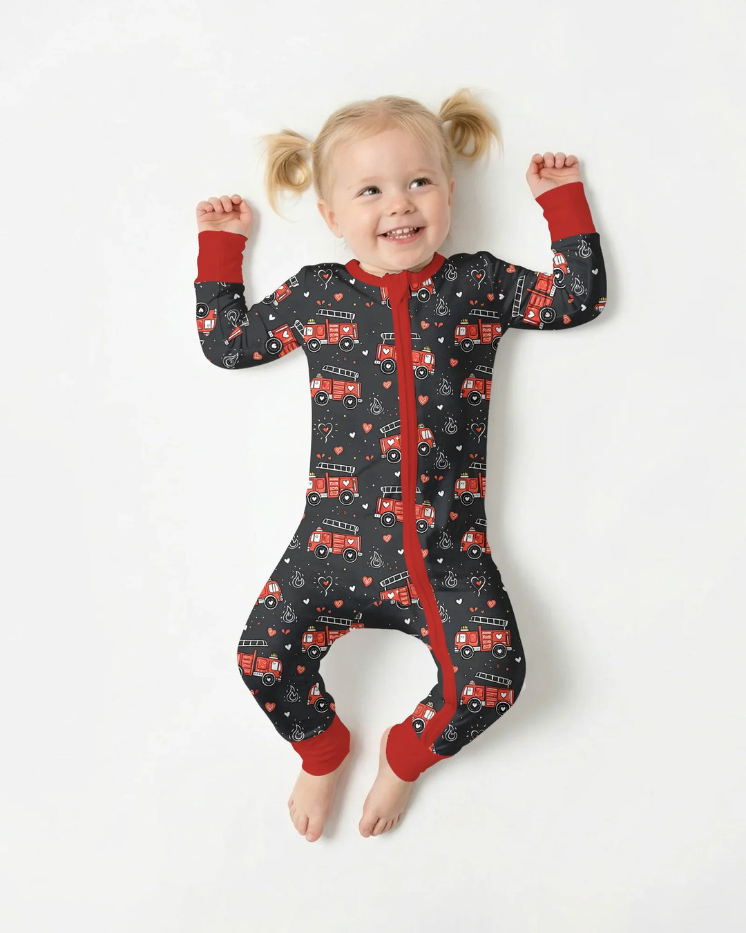 Valentine Fire Trucks Bamboo Convertible Zippy