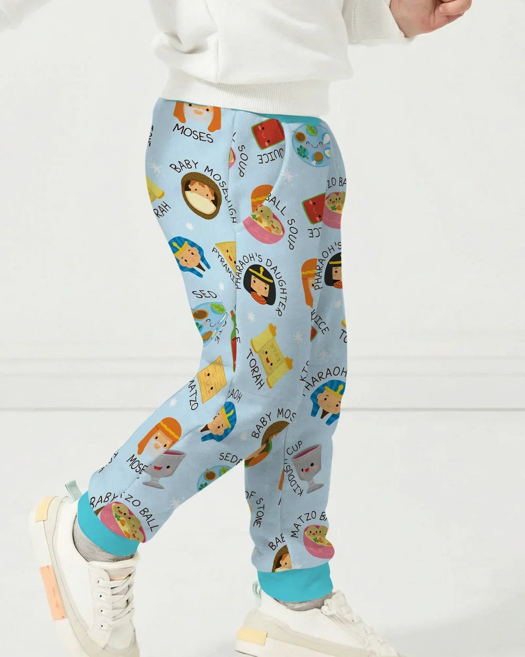 Cute Passover Characters Bamboo Jogger