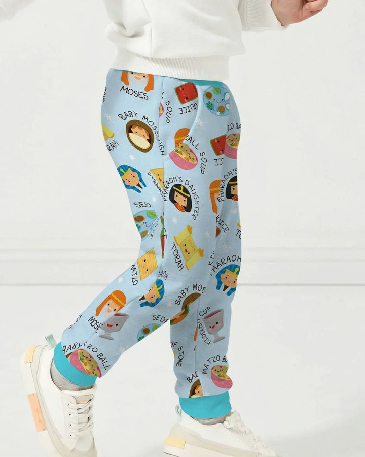 Cute Passover Characters Bamboo Jogger