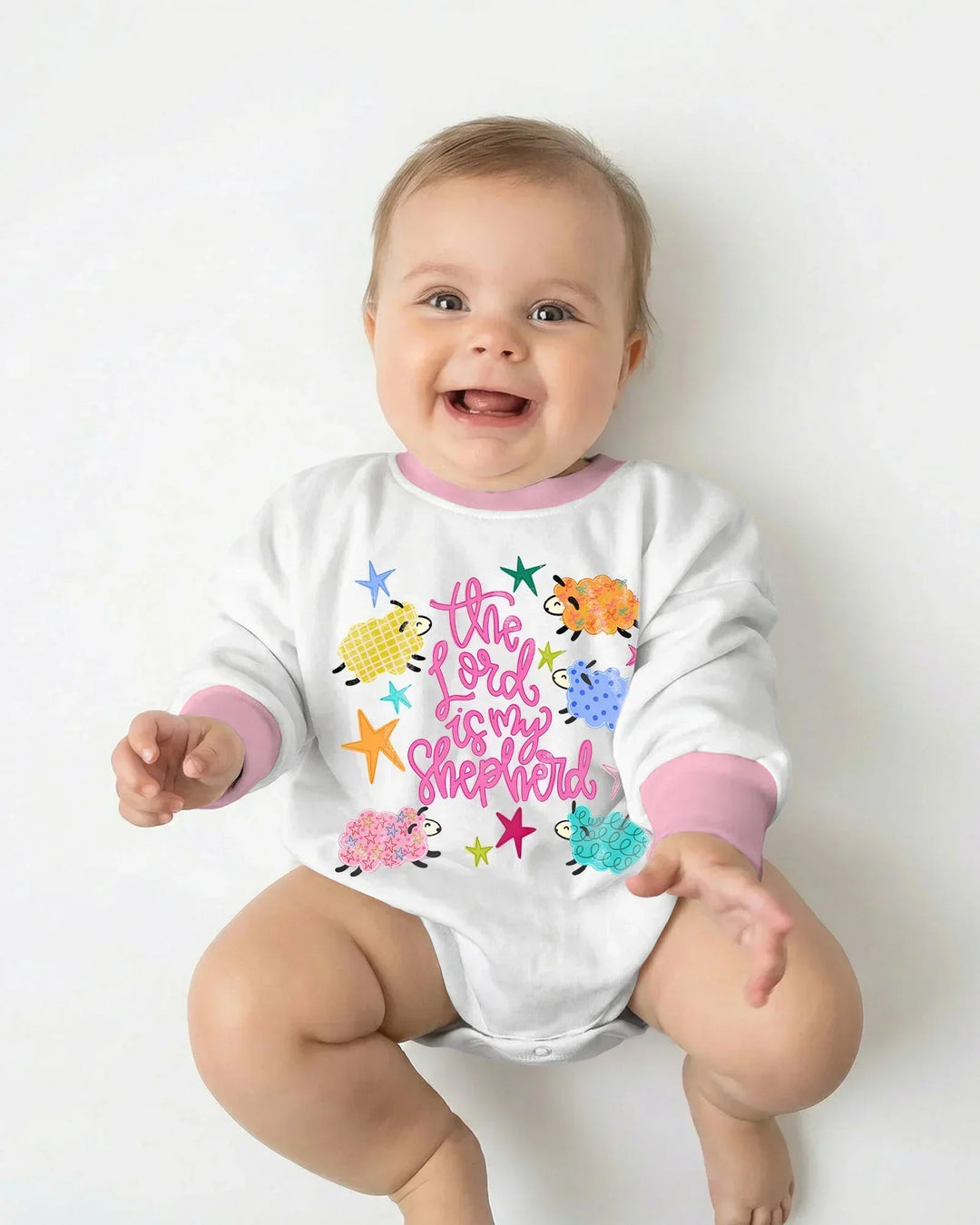 The Lord Is My Shepherd Bamboo Bubble Romper