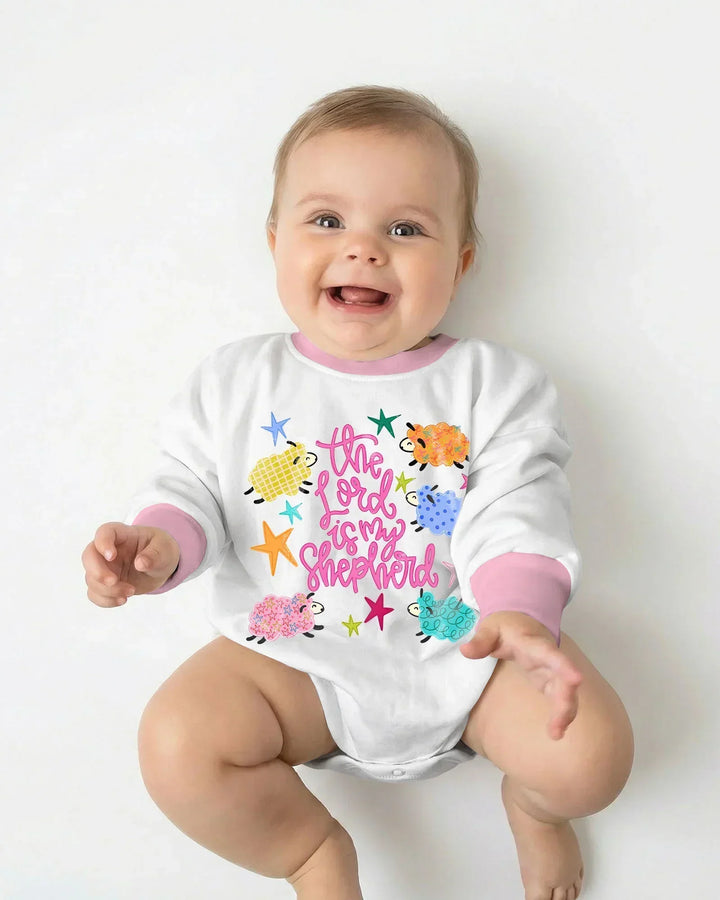 The Lord Is My Shepherd Bamboo Bubble Romper