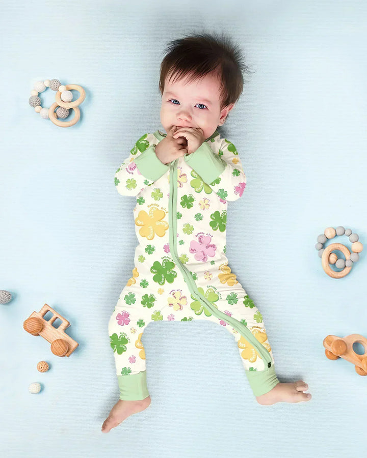 Shamrocks Print St. Patrick's Day Bamboo Convertible Zippy