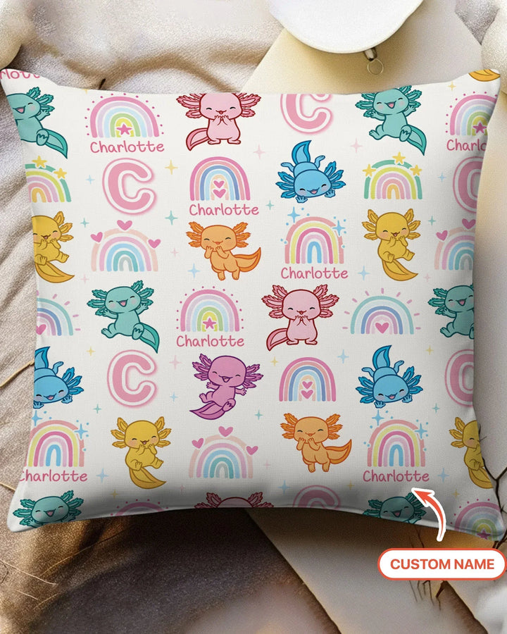 Axololt Custom Name Bamboo Pillow Case