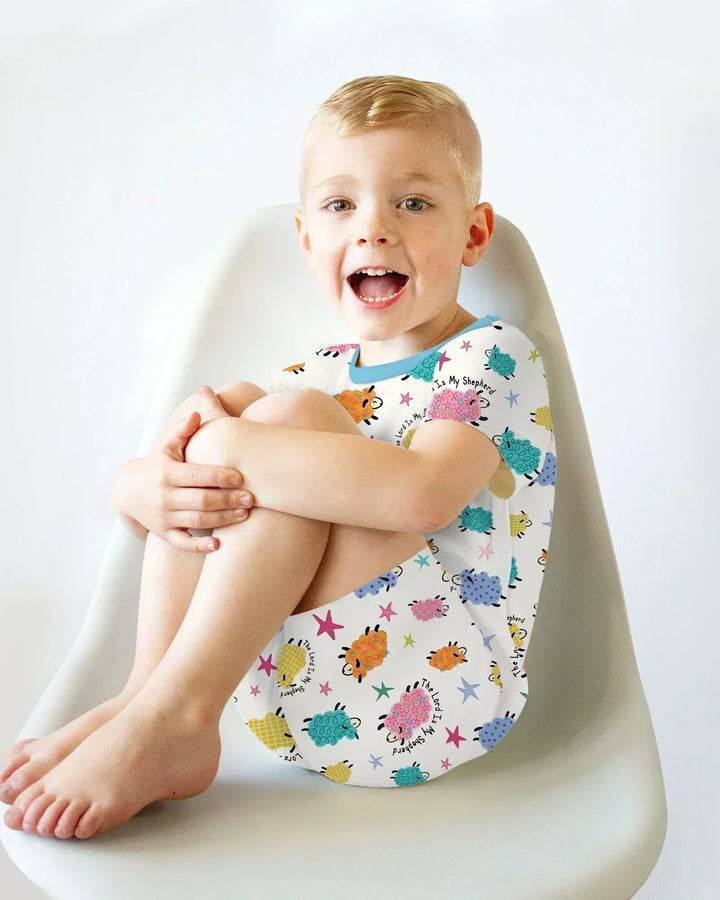 The Lord Is My Shepherd Bamboo Two Piece Short Sleeve Shorts Pajama Set