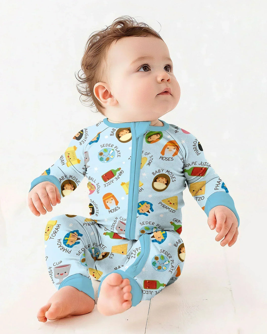 Cute Passover Characters Bamboo Convertible Zippy