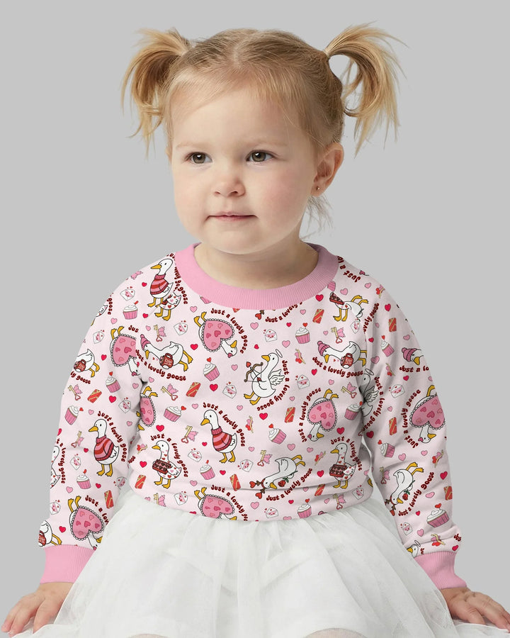 Valentine Silly Goose Bamboo Crewneck Sweatshirt