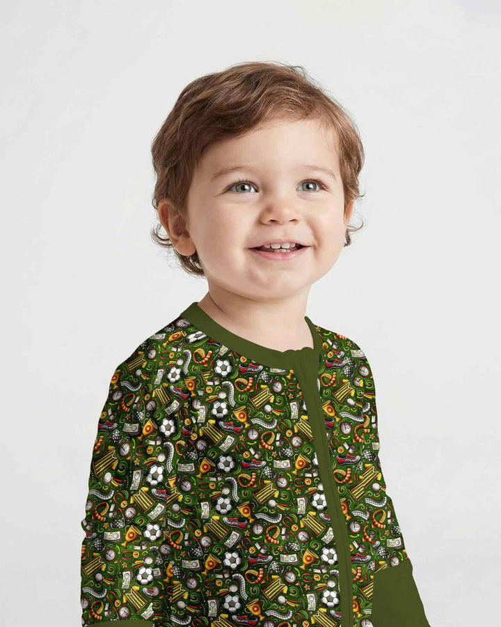 Green Soccer All-Star Bamboo Convertible Zippy