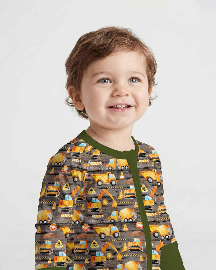Construction Vehicles Bamboo Convertible Zippy