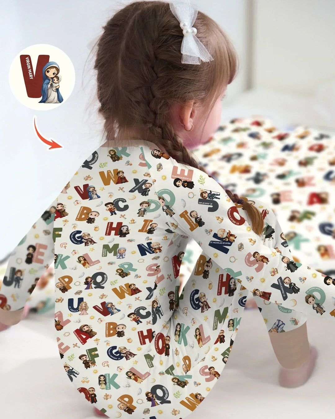Catholic Saint ABCs Bamboo Convertible Zippy