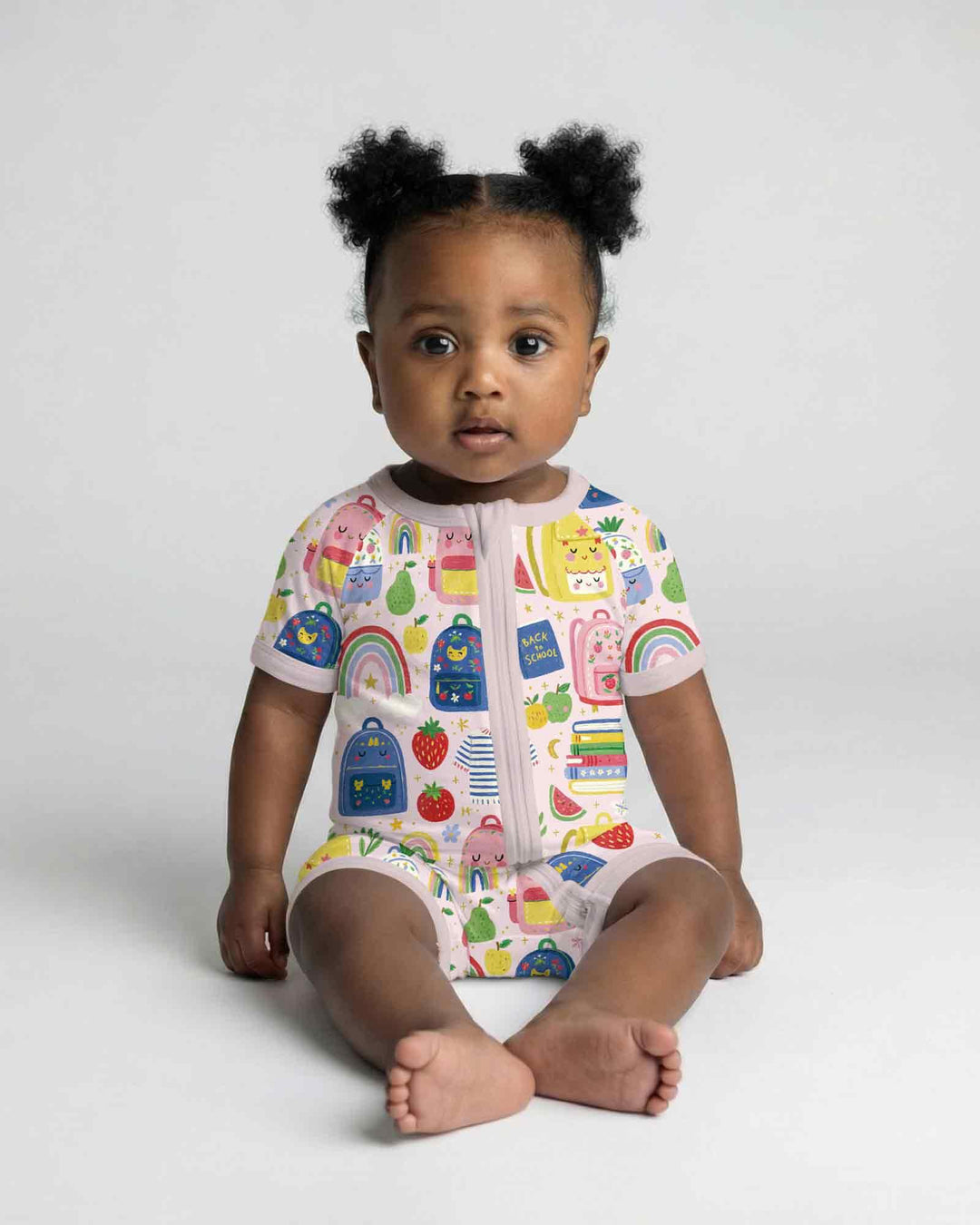 Sweet Rainbow School Adventure Days Bamboo Shorty Zippy