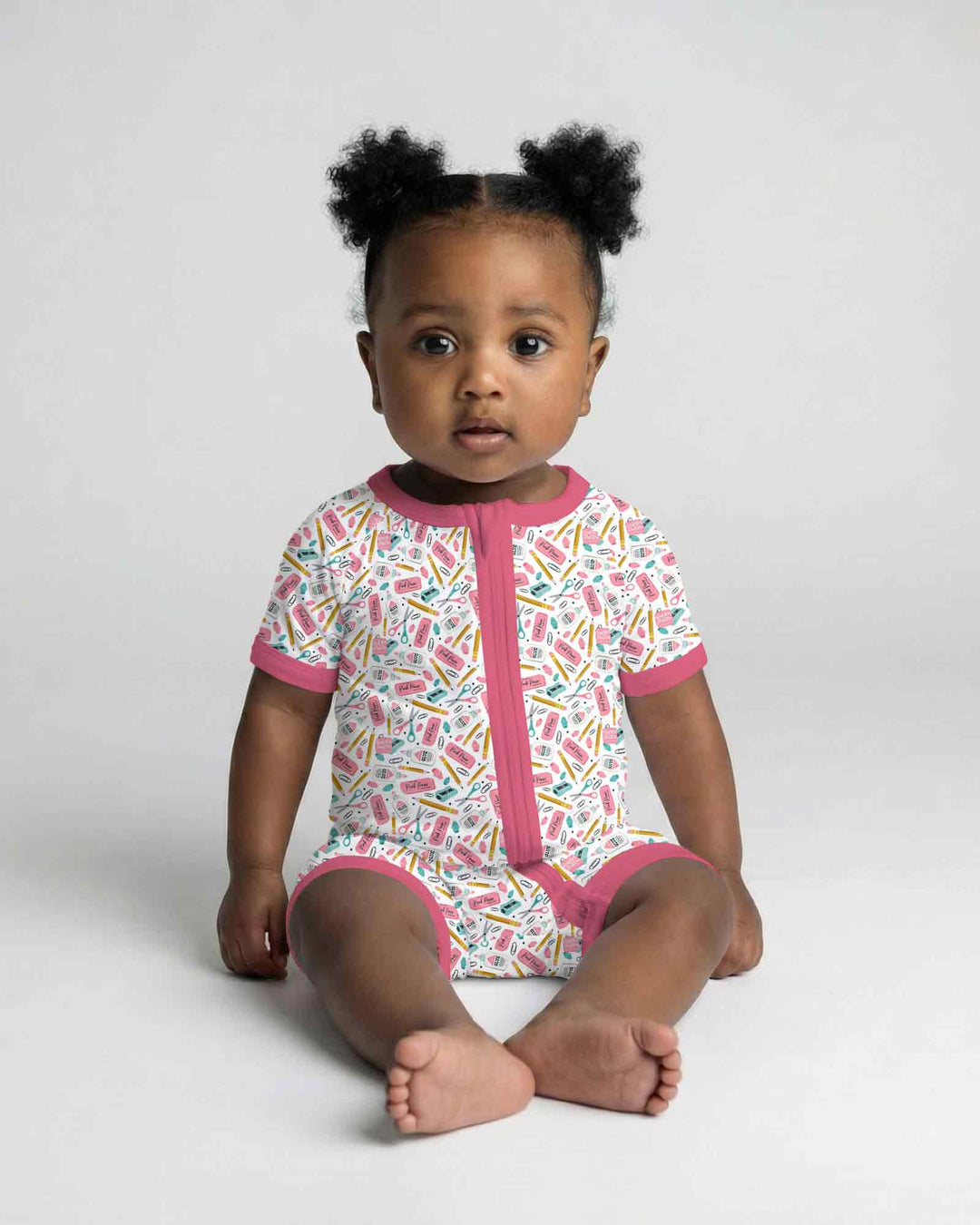 Pink Power School Supplies Bamboo Shorty Zippy