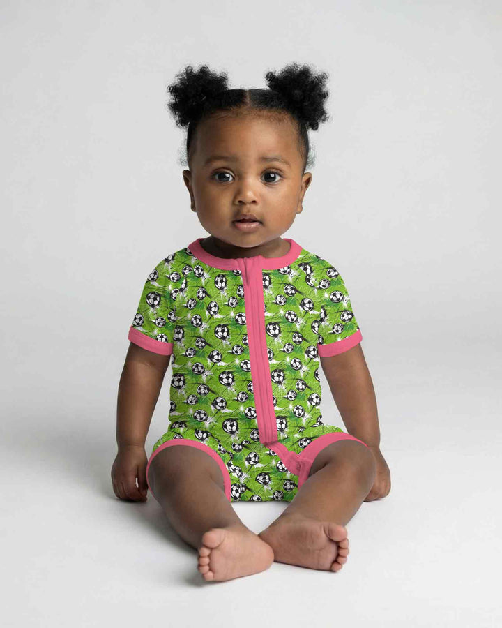Green Soccer Energy Bamboo Shorty Zippy