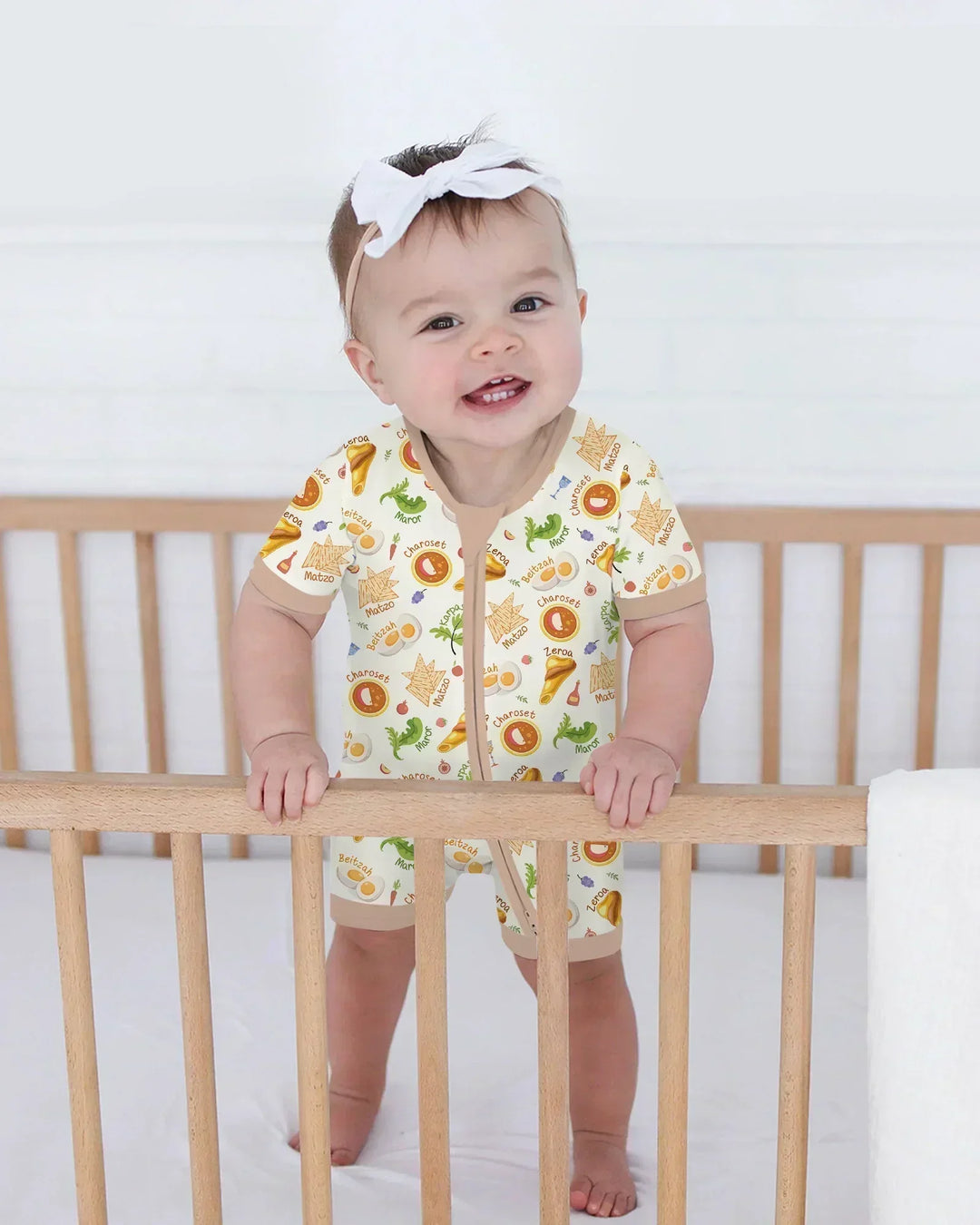 Happy Passover Family Matching Bamboo Shorty Zippy