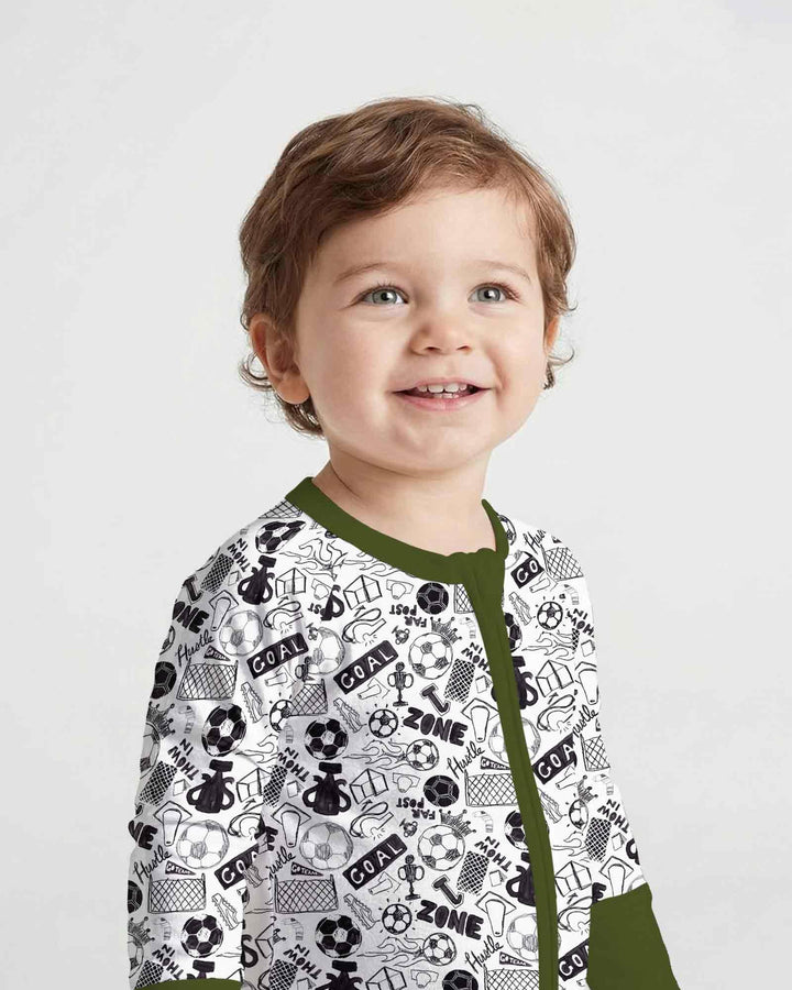 Soccer Doodle Bamboo Convertible Zippy