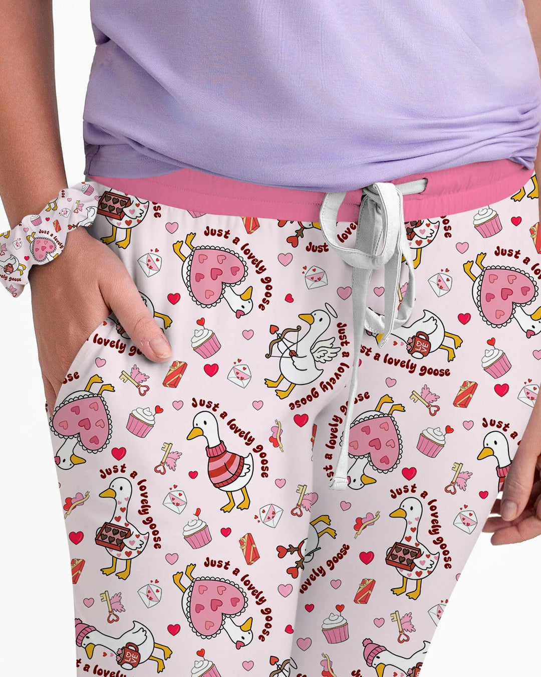 Valentine Silly Goose Bamboo Women Pajama Set