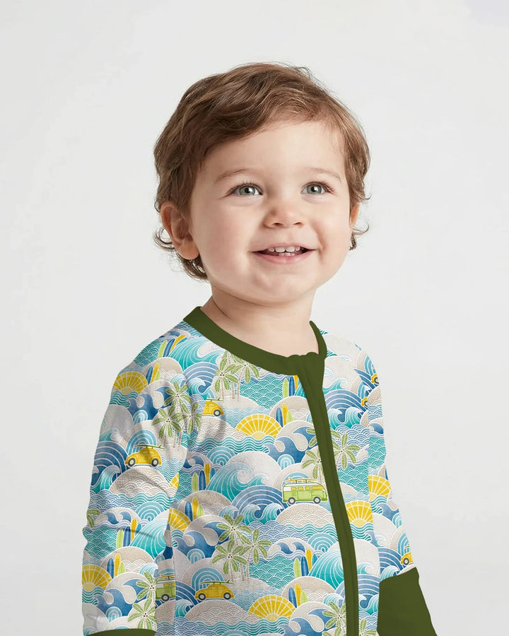 Coastal Road Trip Waves Surf Bamboo Convertible Zippy
