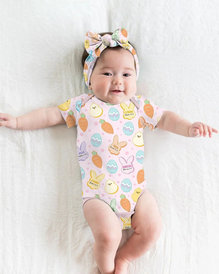 Easter Christian Bunny Bamboo Bodysuit