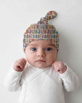 Rainbow Bookshelf Bamboo Knotted Hat
