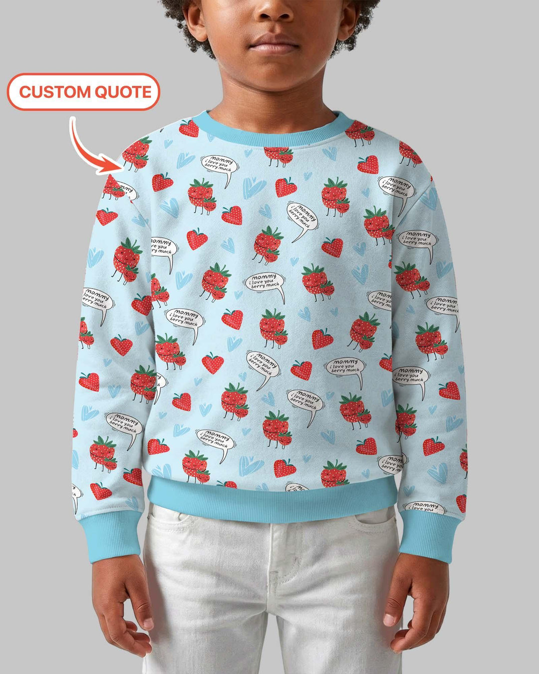 I love you berry much Bamboo Crewneck Sweatshirt