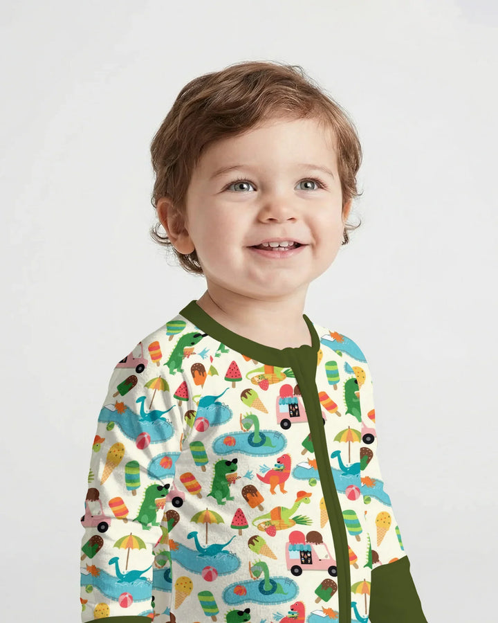 Dino Summer Splash Bamboo Convertible Zippy