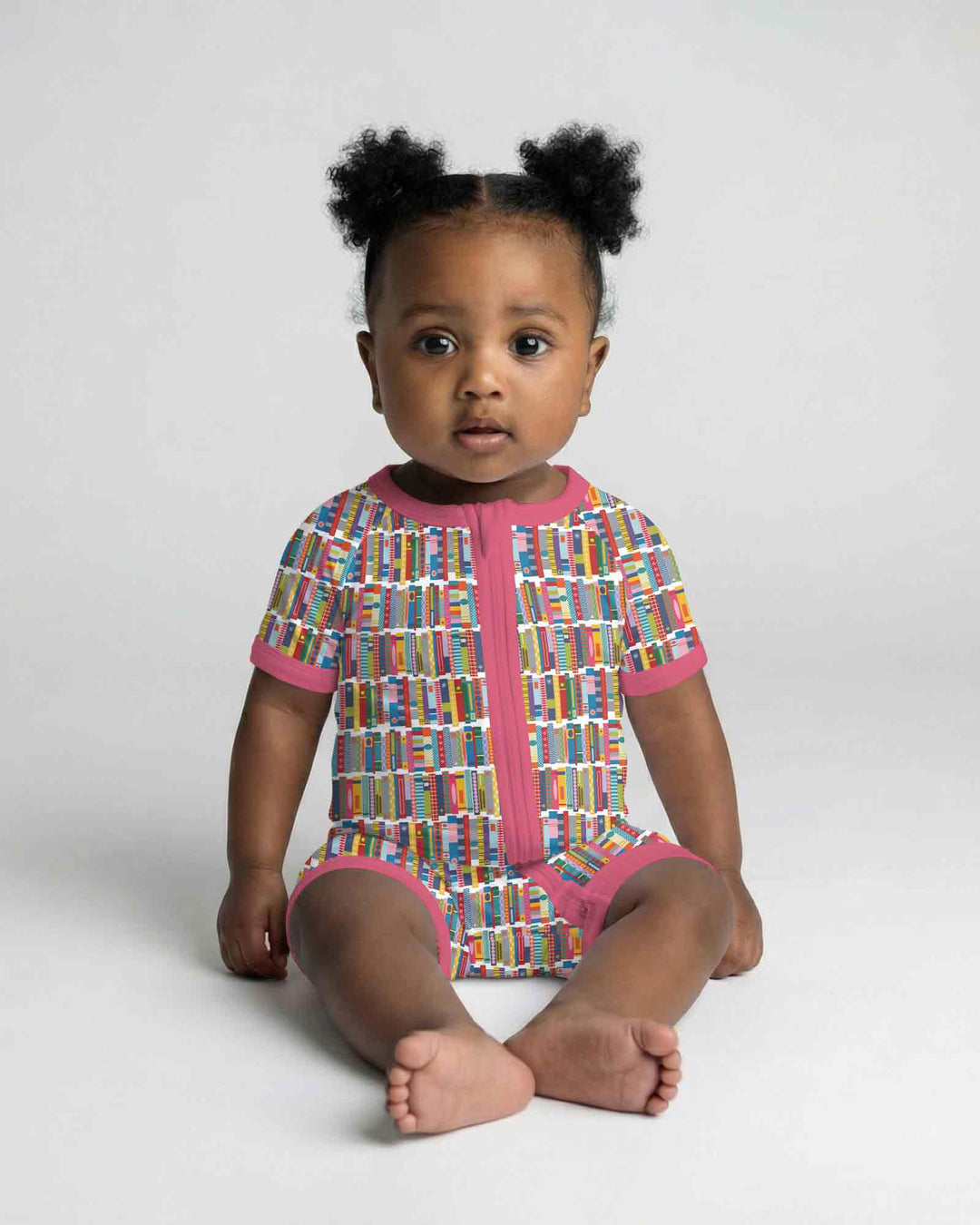 Rainbow Bookshelf Bamboo Shorty Zippy