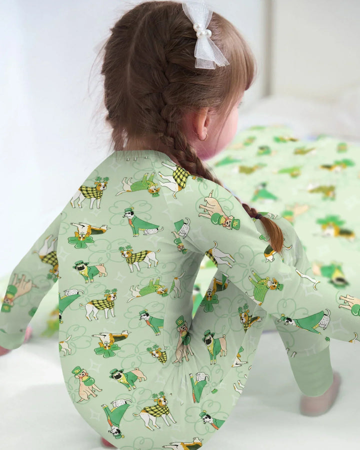 St. Patrick's Day Puppies Bamboo Convertible Zippy