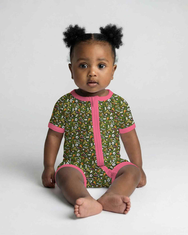 Green Soccer All-Star Bamboo Shorty Zippy