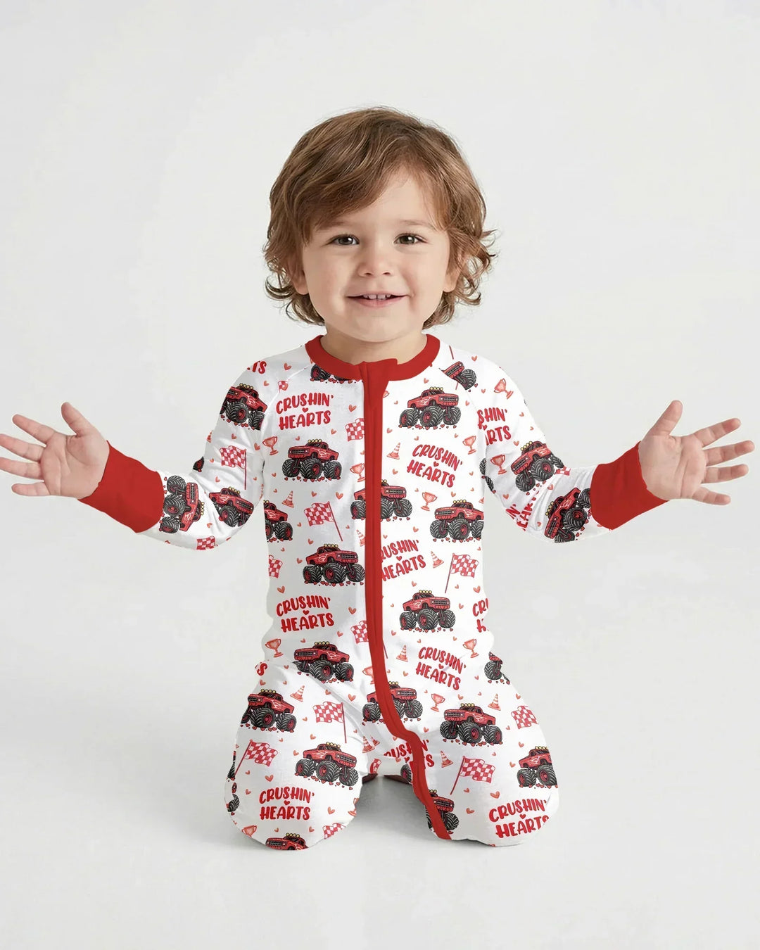 Crushin Hearts Bamboo Convertible Zippy