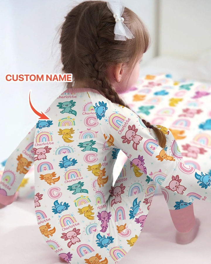Axololt Custom Name Bamboo Convertible Zippy
