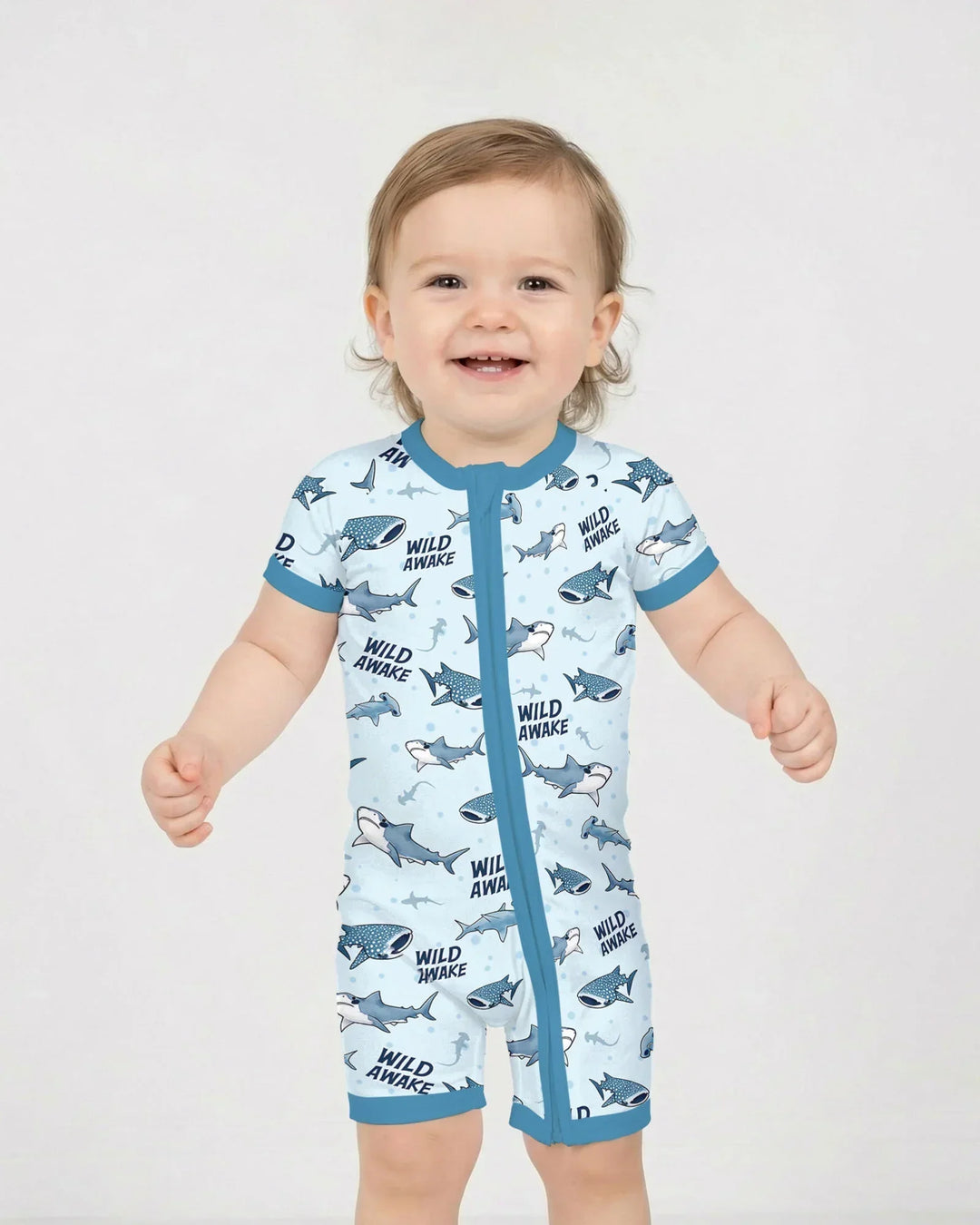 Wide Awake Matching Daddy & Me Bamboo Shorty Zippy