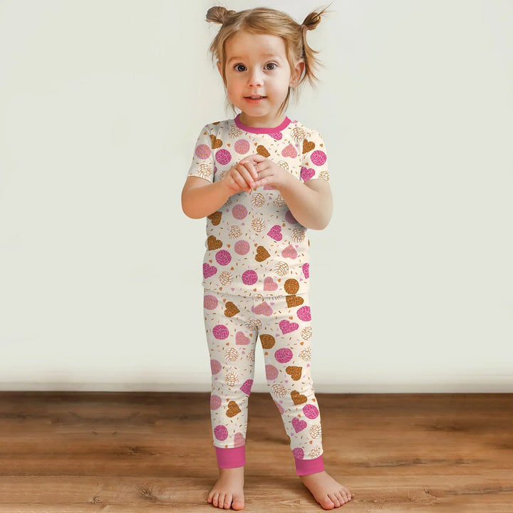Sweet Concha Bamboo Two Piece Short Sleeve Pajama Set
