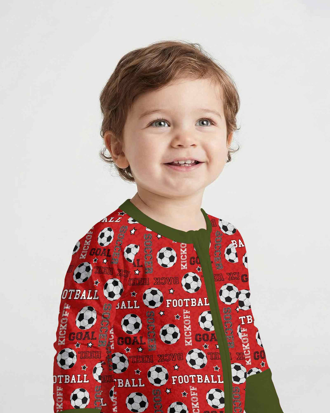 Red Soccer Ball Bamboo Convertible Zippy