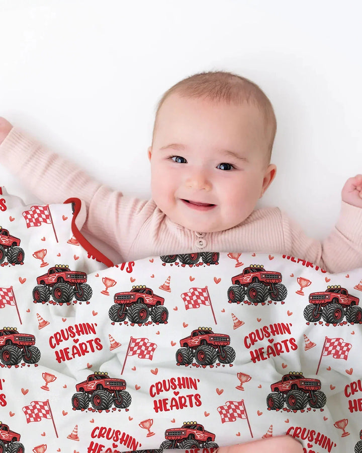 Crushin Hearts Bamboo Blanket