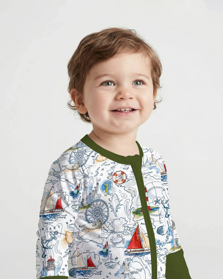 Seaside Adventure Map Bamboo Convertible Zippy