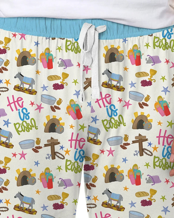 Bible Story Easter Family Matching Bamboo Men's Pajama Set