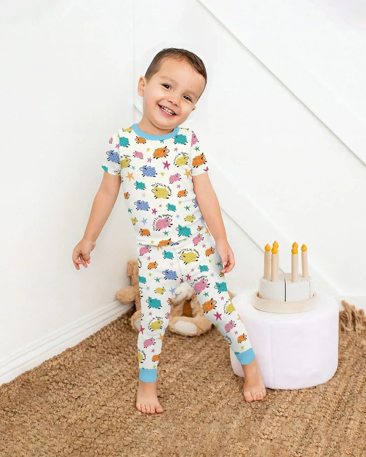 The Lord Is My Shepherd Bamboo Two Piece Short Sleeve Pajama Set
