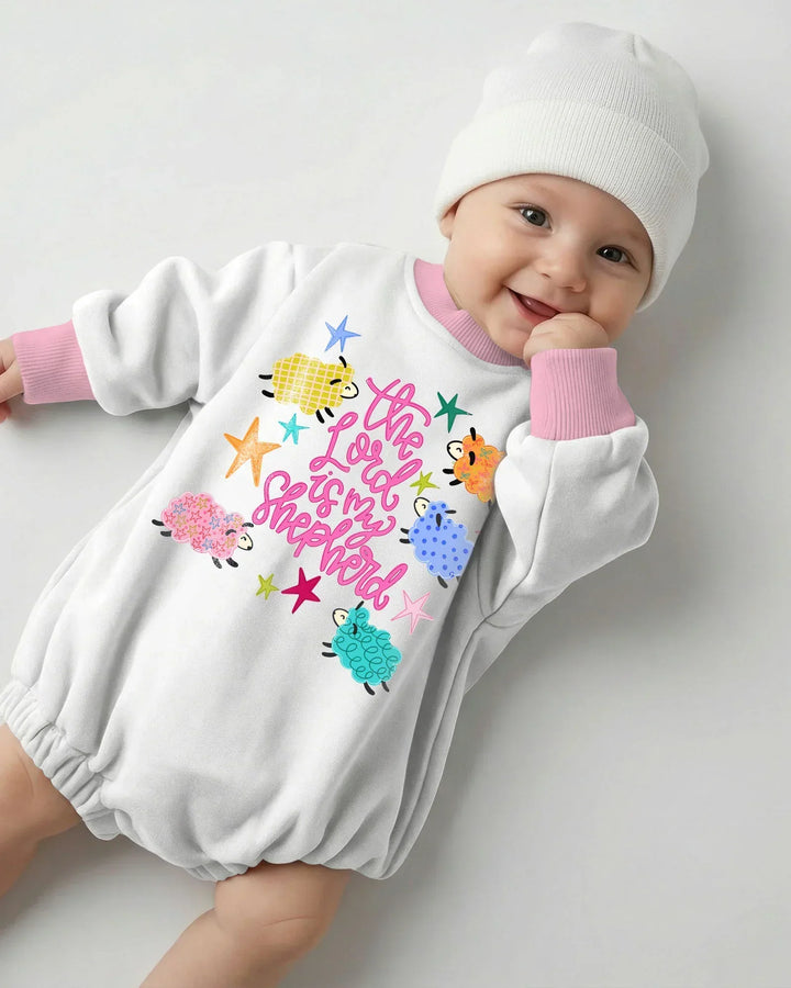 The Lord Is My Shepherd Bamboo Bubble Romper