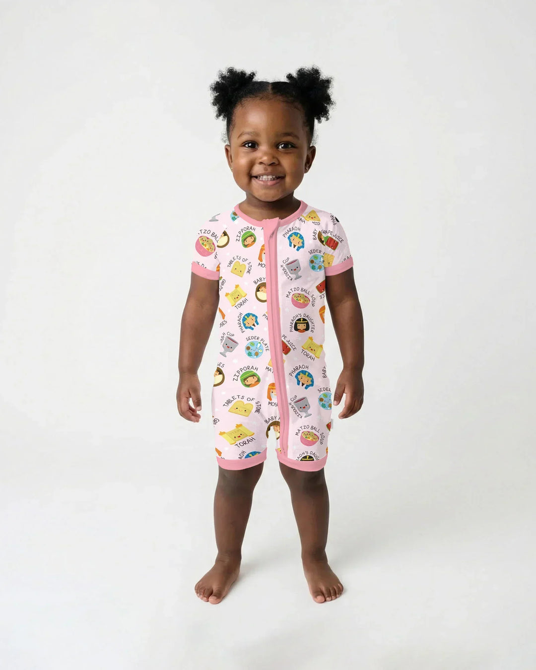 Cute Passover Characters Bamboo Shorty Zippy