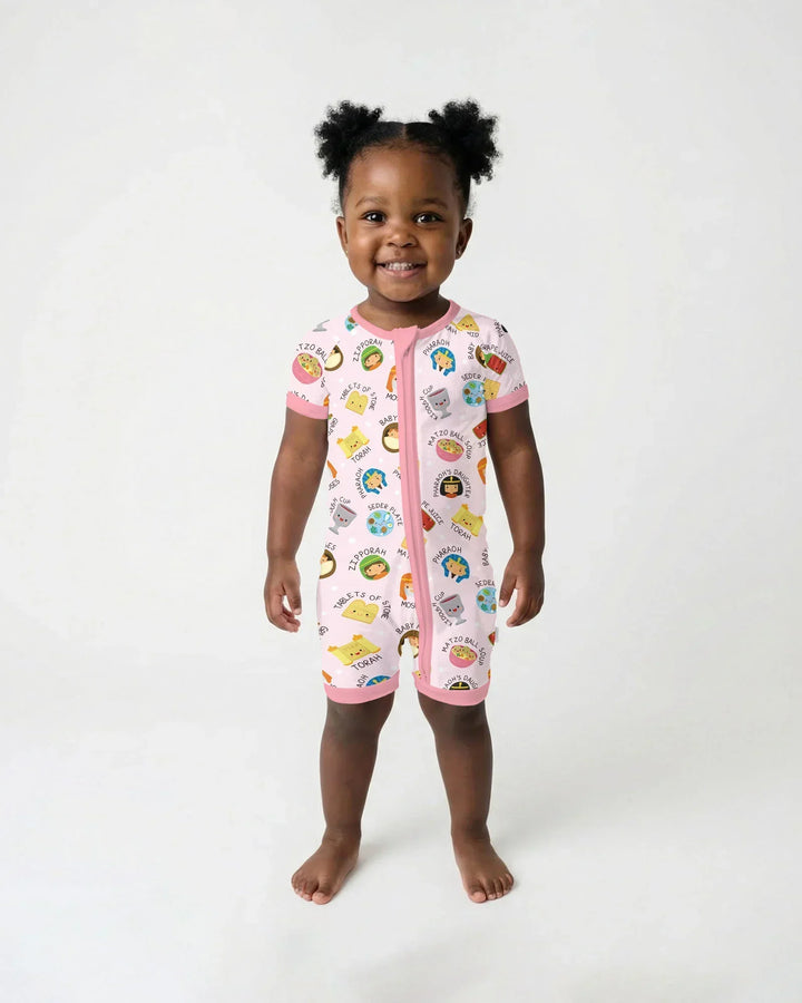 Cute Passover Characters Bamboo Shorty Zippy