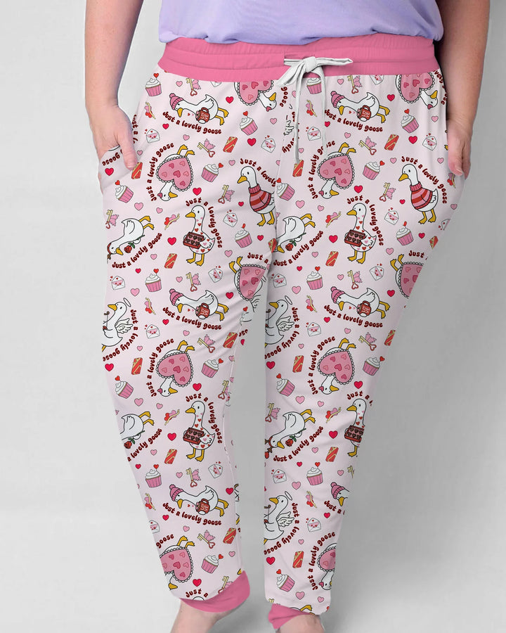 Valentine Silly Goose Bamboo Women Pajama Set