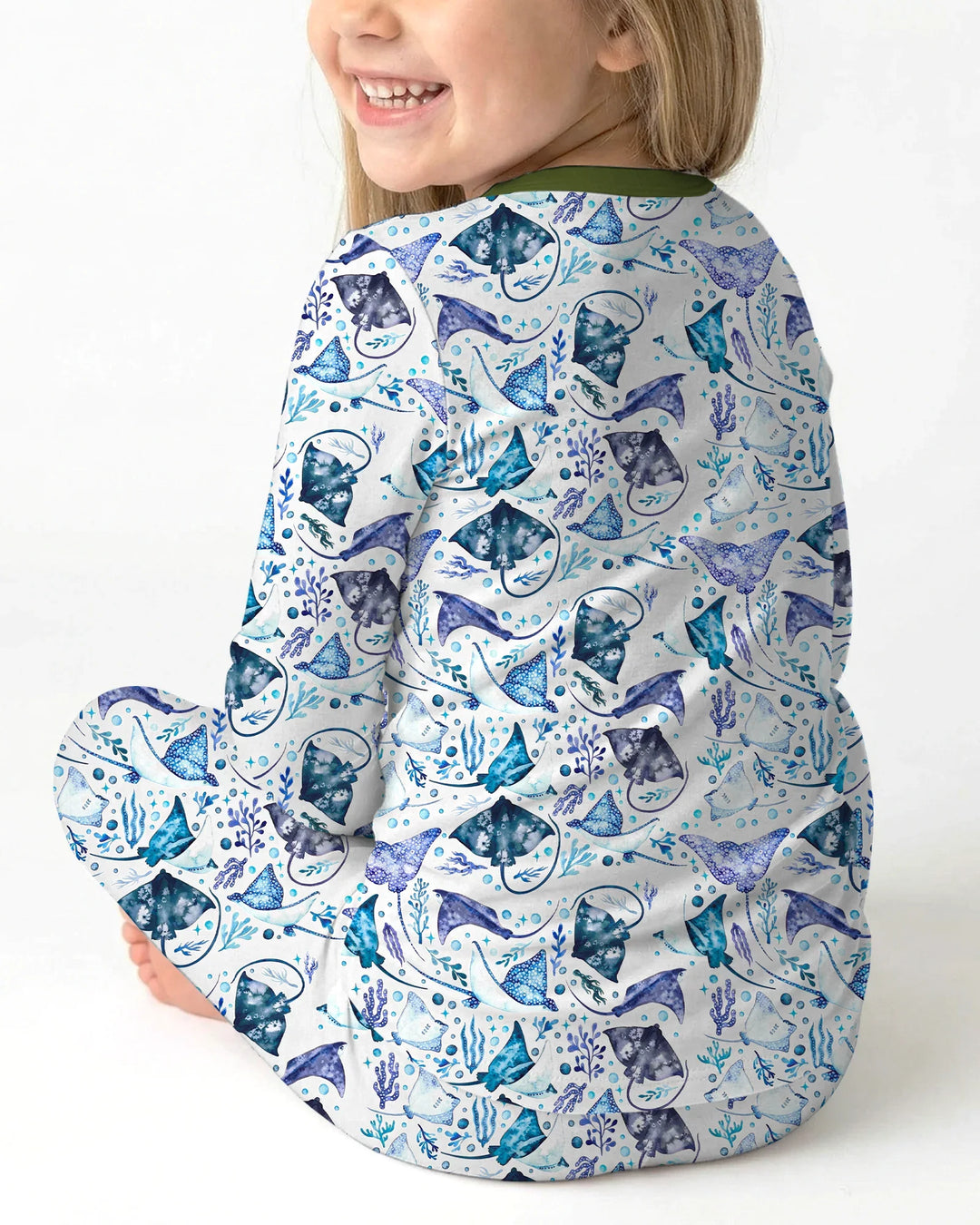 Ocean Dreams Drift Bamboo Two Piece Long Sleeve Pajama Set