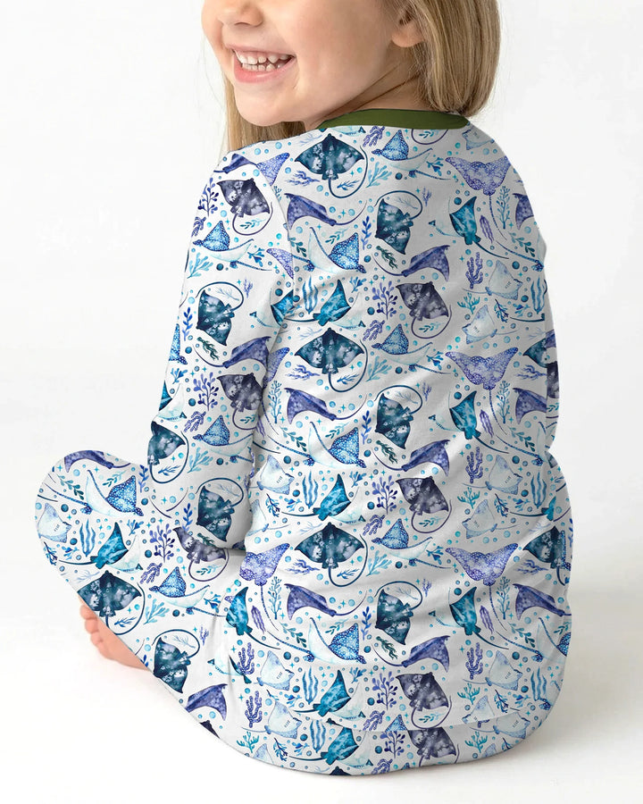 Ocean Dreams Drift Bamboo Two Piece Long Sleeve Pajama Set