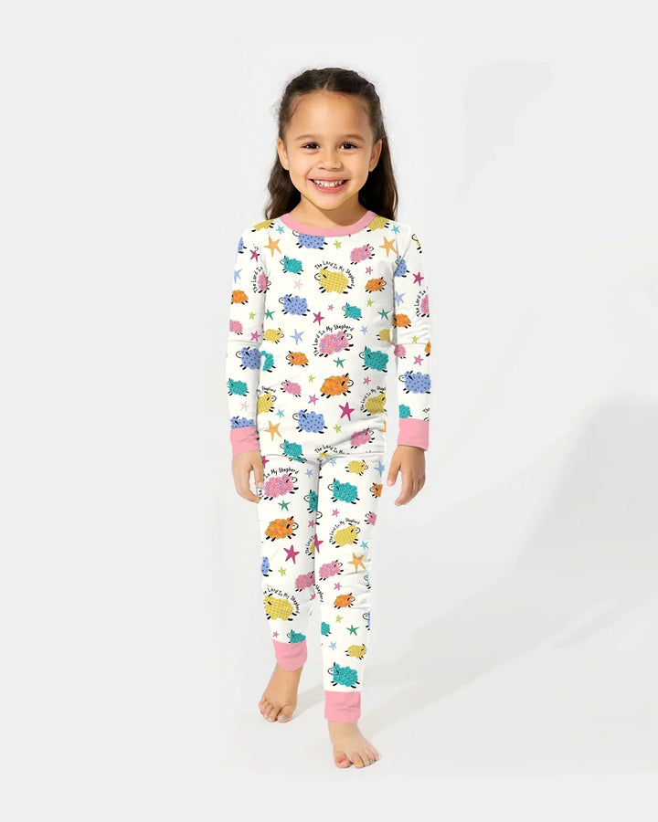 The Lord Is My Shepherd Bamboo Two Piece Long Sleeve Pajama Set