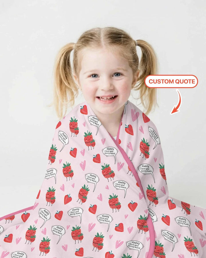 I love you berry much Bamboo Blanket