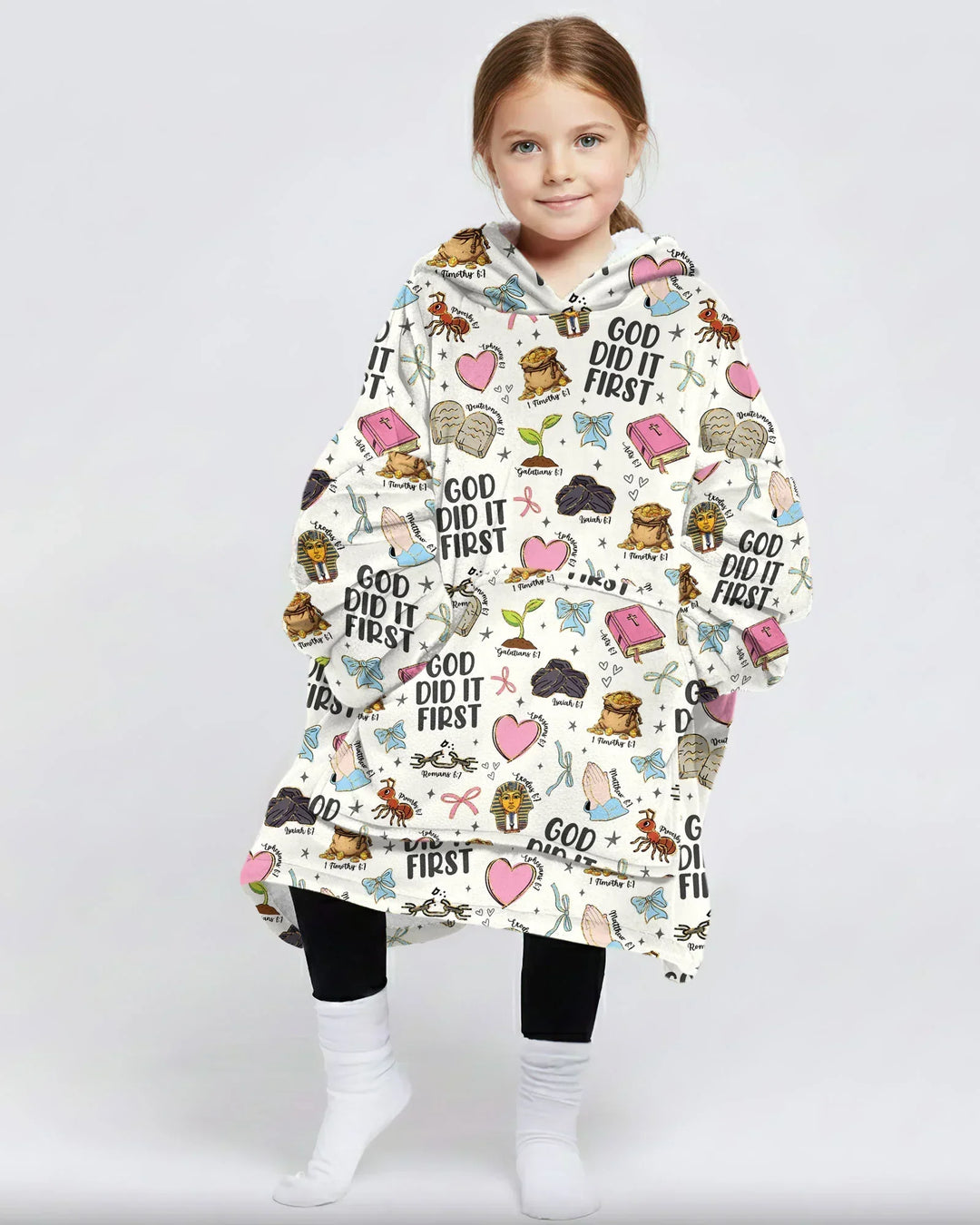 God Did It First Wearable Bamboo Blanket Hoodie