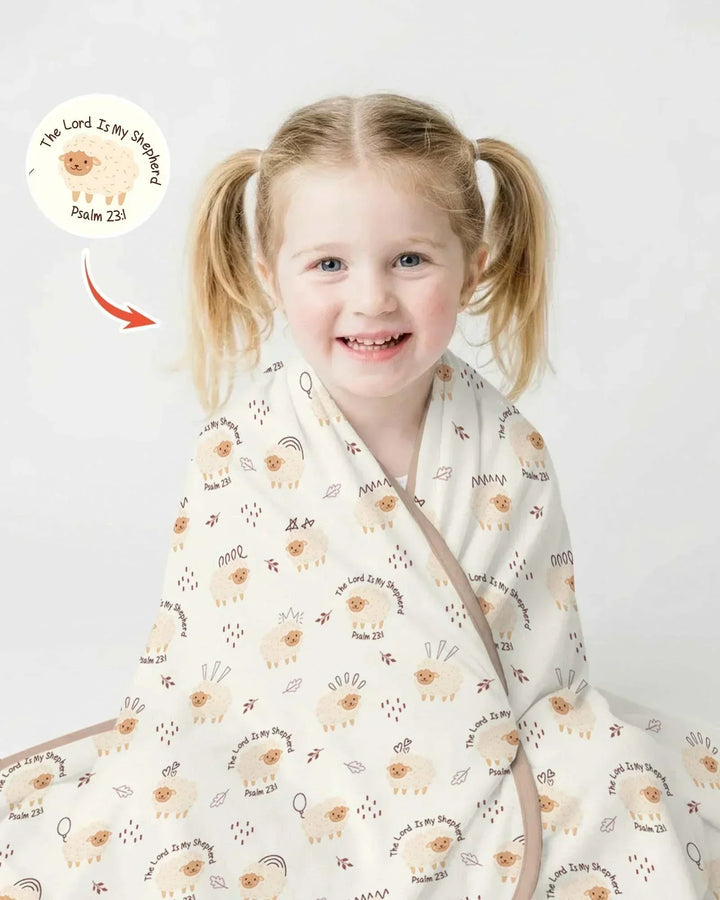The Lord Is My Shepherd Baby Bamboo Blanket