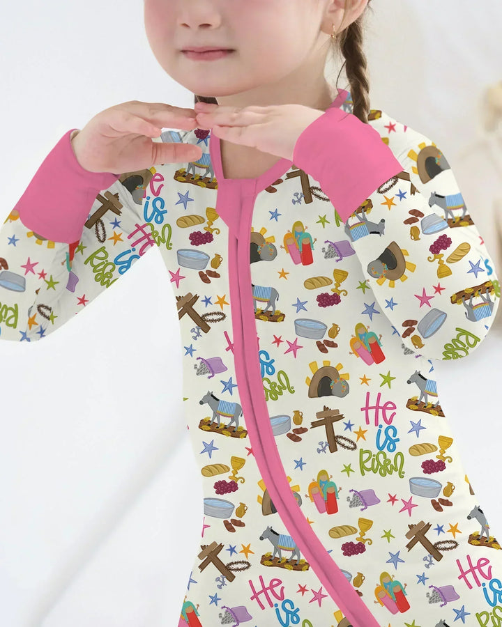 Bible Story Easter Family Matching Bamboo Convertible Zippy