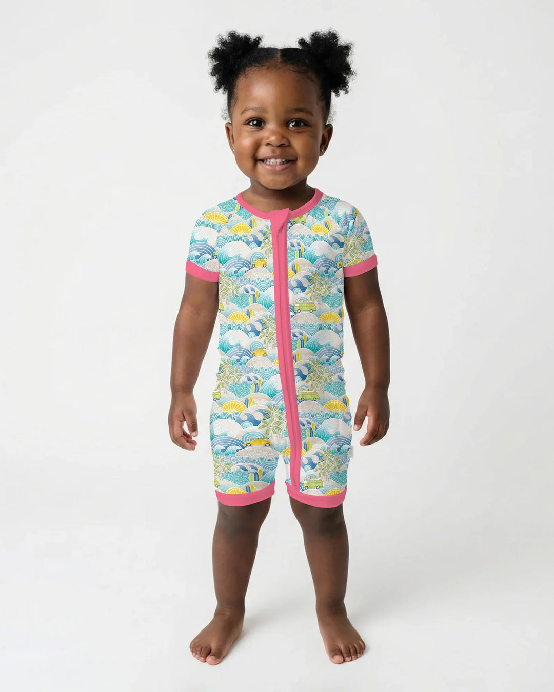 Coastal Road Trip Waves Surf Bamboo Shorty Zippy